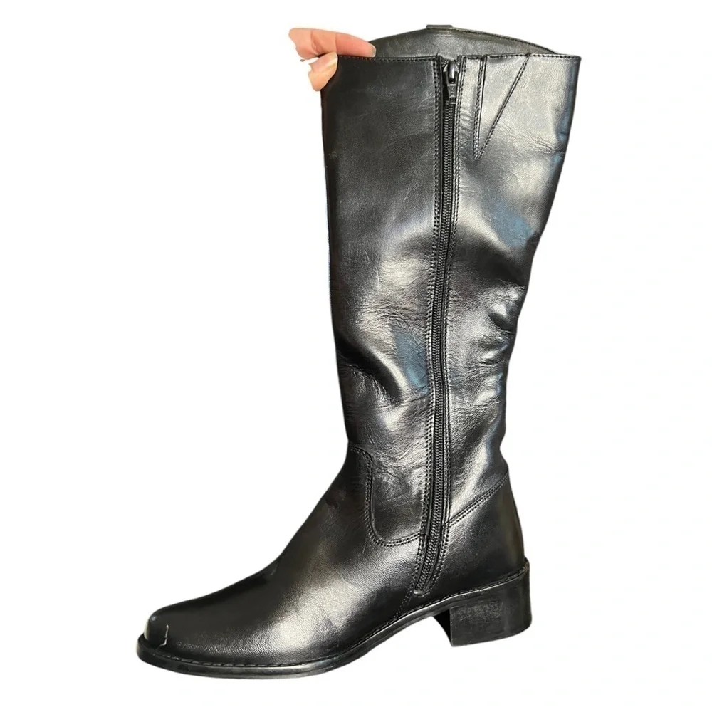 New▶️ Catherine Malandrino ◀️ Reeta Leather Riding Boots   Size 6